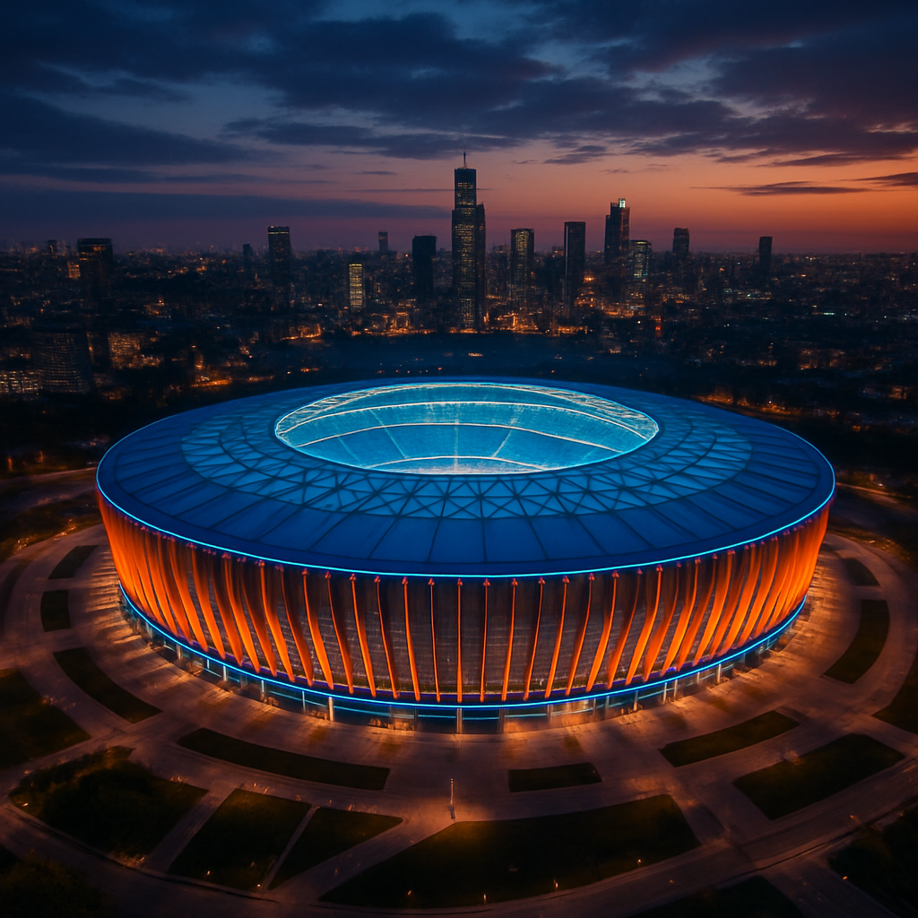 Modern stadium